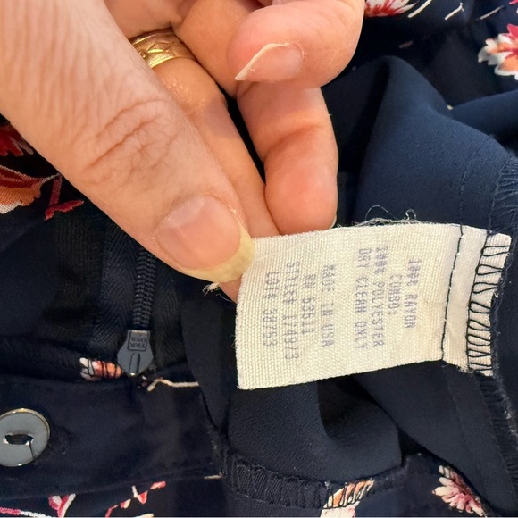 Kenar Studio Floral Navy Skort Size 12 - Picture 5 of 8